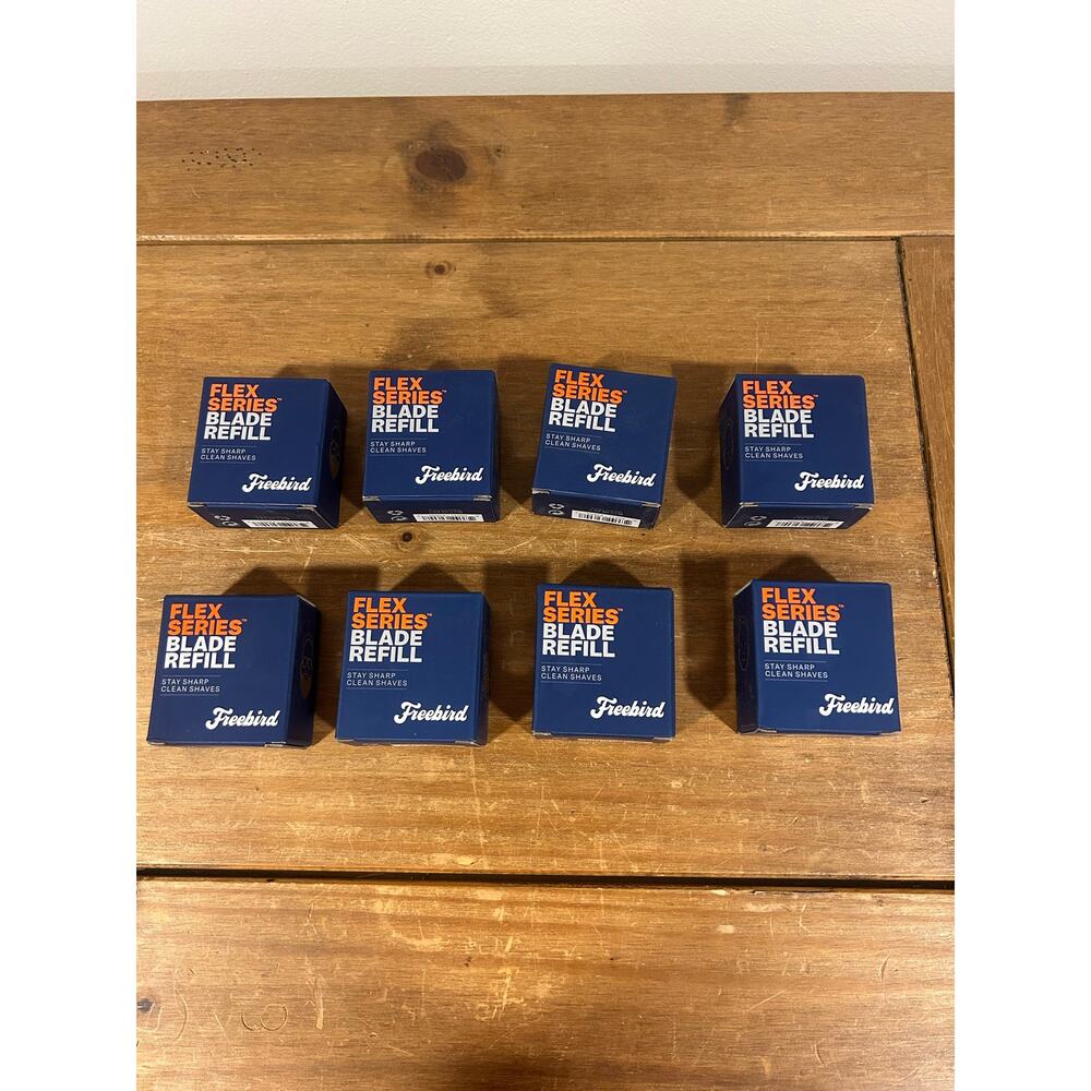 FREEBIRD Set of 8 Razor Flex Series Blade Refills New/Box Can be Sold Separately